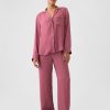 Satin PJ skjorta
