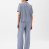 Satin PJ skjorta