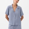 Satin PJ skjorta