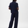 Satin PJ skjorta