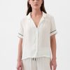 Satin PJ skjorta