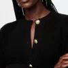 Shaker-Stitch Mini Sweater Dress
