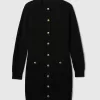 Shaker-Stitch Mini Sweater Dress