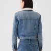 Sherpa-fodrad jeansjacka
