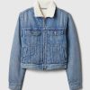 Sherpa-fodrad jeansjacka