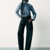 Sherpa-fodrad jeansjacka