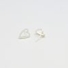 Silver Heart Outline Stud örhängen