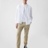 Slim canvas joggingbyxor