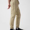 Slim canvas joggingbyxor