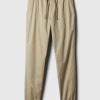 Slim canvas joggingbyxor