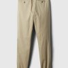 Slim canvas joggingbyxor