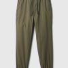 Slim canvas joggingbyxor