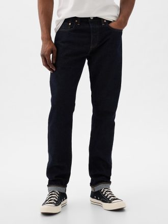 Slimmade självedge jeans
