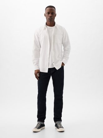 Slimmade självedge jeans
