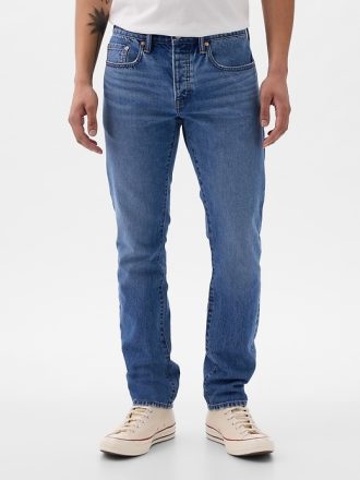 Slimmade självedge jeans
