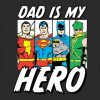 Småbarn DC Comics Justice League Hero Dad Grafisk T-shirt