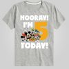 Småbarn Disney Hurra Jag är 5 idag Grafisk T-shirt