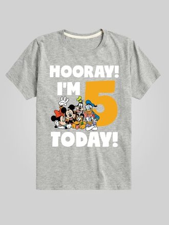 Småbarn Disney Hurra Jag är 5 idag Grafisk T-shirt