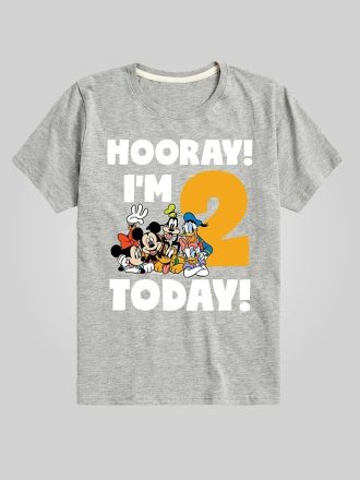 Småbarn Disney Hurra jag är 2 idag Grafisk T-shirt