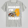 Småbarn Disney Hurra jag är 4 idag Grafisk T-shirt