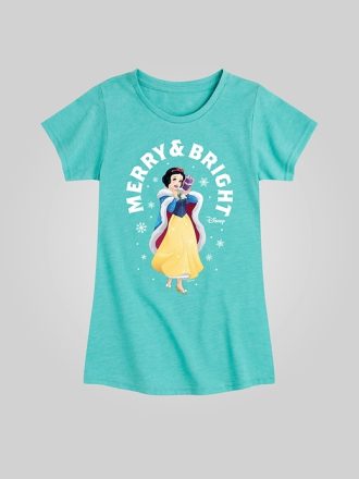 Småbarn Disney Princess Glad och Ljus Snövit Figursydd Kortärmad T-shirt