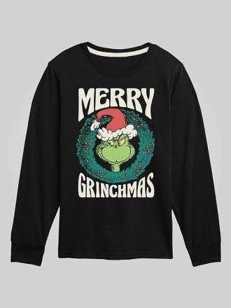 Småbarn Dr Seuss Merry Grinchmas långärmad grafisk t-shirt