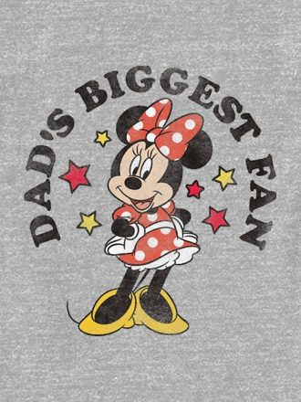 Småbarn Minnie Mouse Dads största fläkt grafisk t-shirt