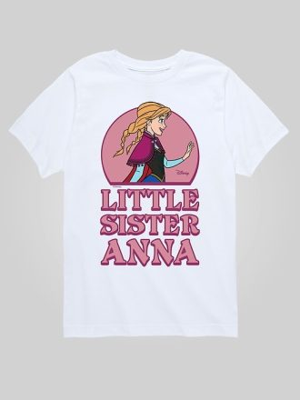 Småbarn fryst lillasyster Anna kortärmad grafisk t-shirt