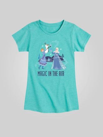Småbarn fryst magi i luften monterad kortärmad grafisk t-shirt
