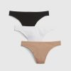 Stringtrosa i ekologisk stretchig bomull (3-pack) Stringtrosa i ekologisk stretchig bomull (3-pack)