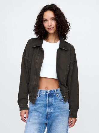 Sweatshirt Bomberjacka i jeans