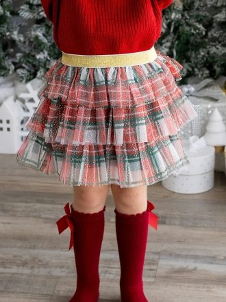 Sweet Wink Holiday Pläd Tiered Tutu