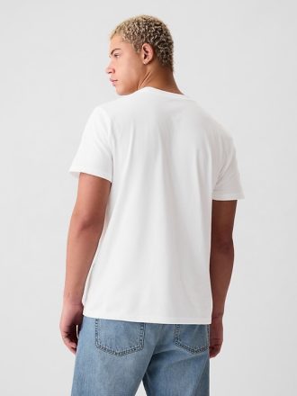 T-shirt med fickor i ekologisk bomull