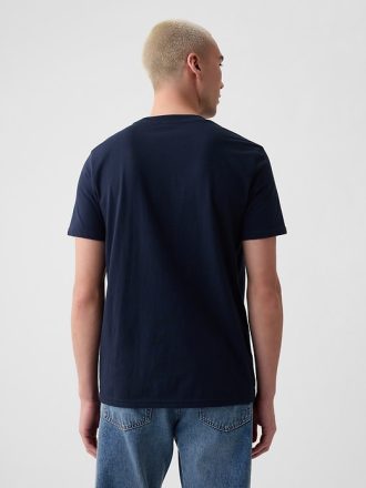 T-shirt med fickor i ekologisk bomull