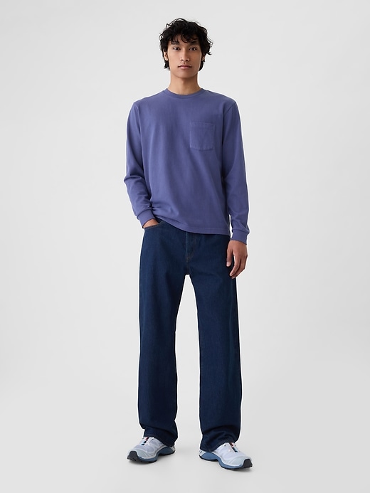 T-shirt med kraftig ficka T-shirt med kraftig ficka