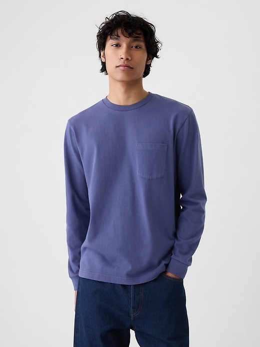 T-shirt med kraftig ficka T-shirt med kraftig ficka