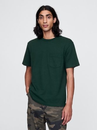 T-shirt med kraftig ficka