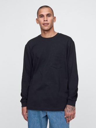 T-shirt med kraftig ficka