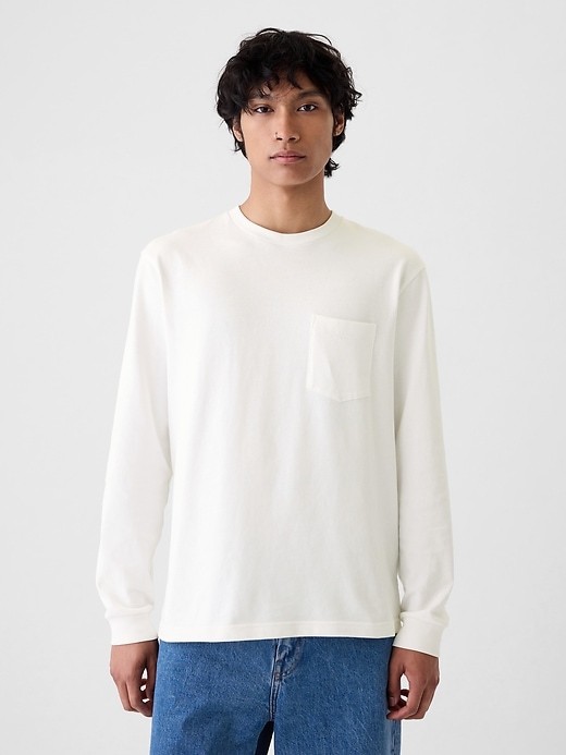 T-shirt med kraftig ficka T-shirt med kraftig ficka
