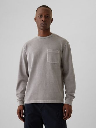 T-shirt med kraftig ficka