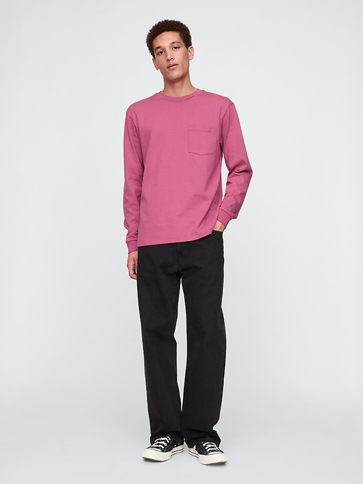 T-shirt med kraftig ficka T-shirt med kraftig ficka