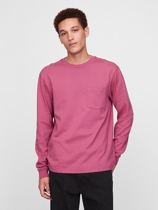 T-shirt med kraftig ficka T-shirt med kraftig ficka