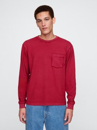 T-shirt med kraftig ficka