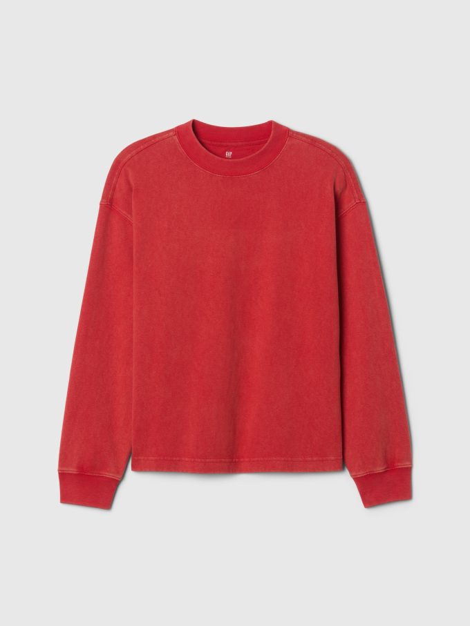 T-shirt med tung tvättad för barn