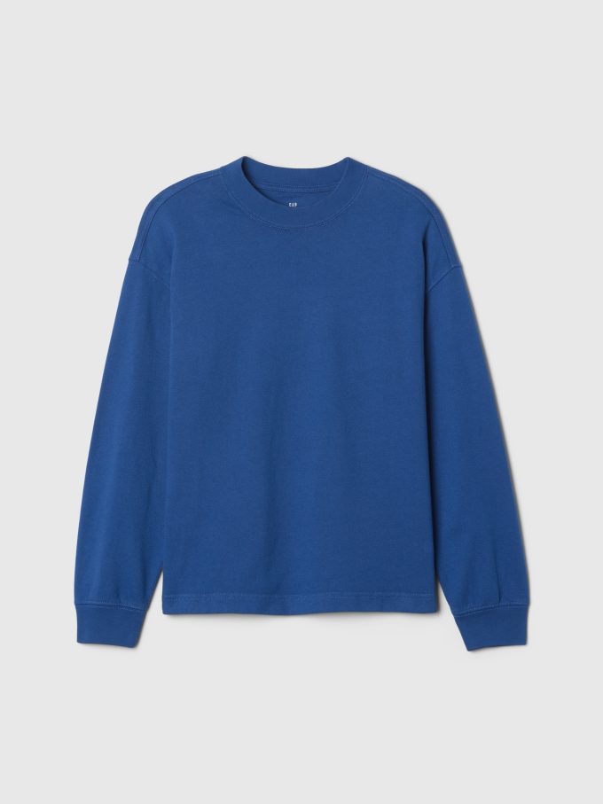 T-shirt med tung tvättad för barn