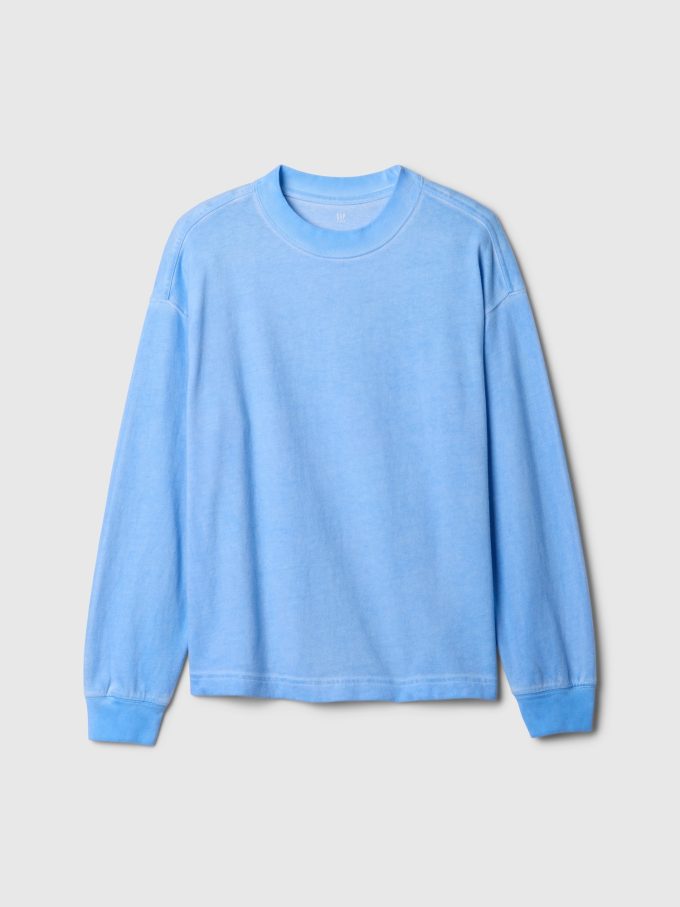 T-shirt med tung tvättad för barn