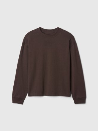 T-shirt med tung tvättad för barn
