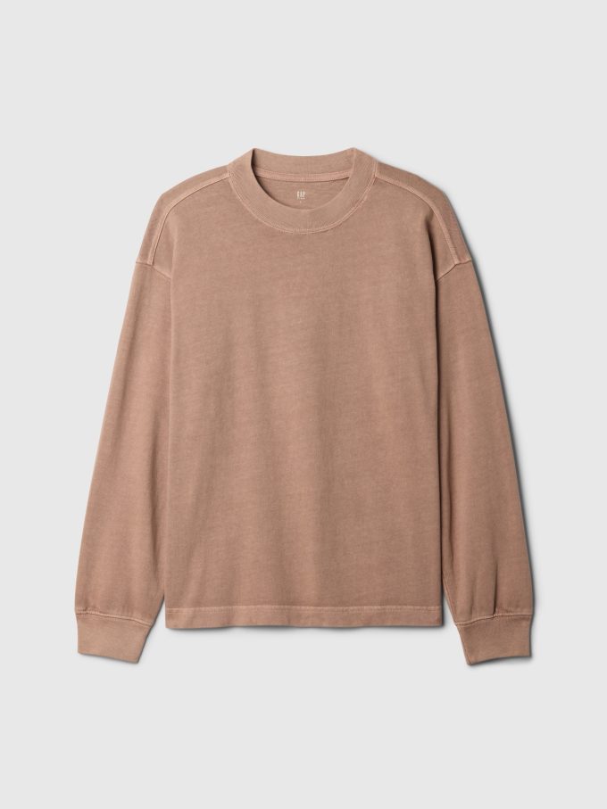 T-shirt med tung tvättad för barn