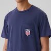 Team USA grafisk ficka T-shirt