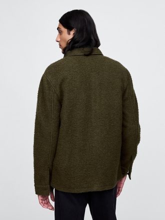 Texturerad Utility Shirt Jacka